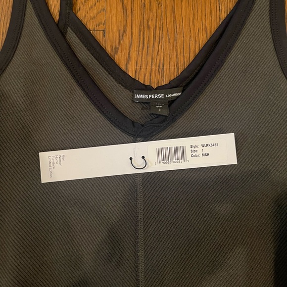 James Perse Chevron Rib Cami Dress - Picture 2 of 4